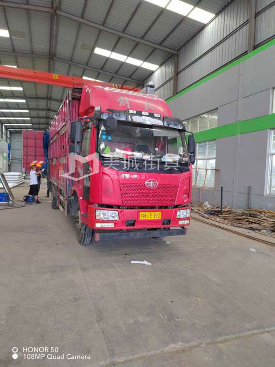 2022.8.26美城（chéng）街具供應廣東惠（huì）州候車亭發貨記錄